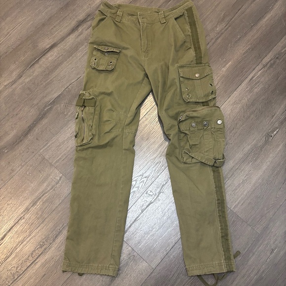 free knight Other - Free Knight Pants Mens 31x30 Olive Green Cargo Canvas Paratrooper Army Military